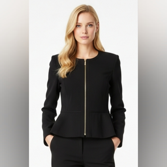 Dkny Jackets & Blazers - DKNY Women's Pelpum Zip Front Blazer Jacket